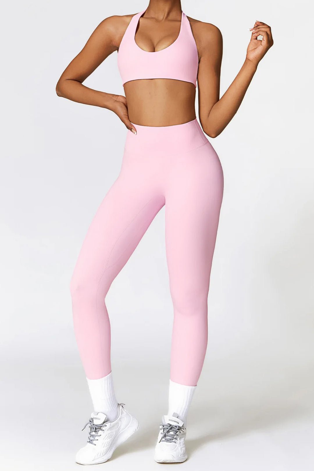 Women's Brushed Sculpt Curvy High-Rise Pocketed Leggings - All In Motion™  Clay Pink XL