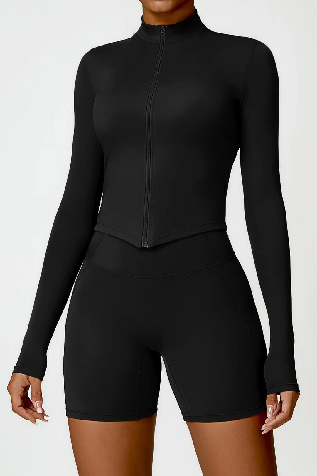 Soft Sculpt Zip Jacket by BASE BODY.