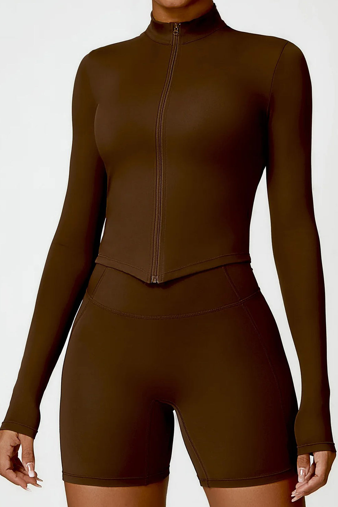 Soft Sculpt Zip Jacket by BASE BODY.
