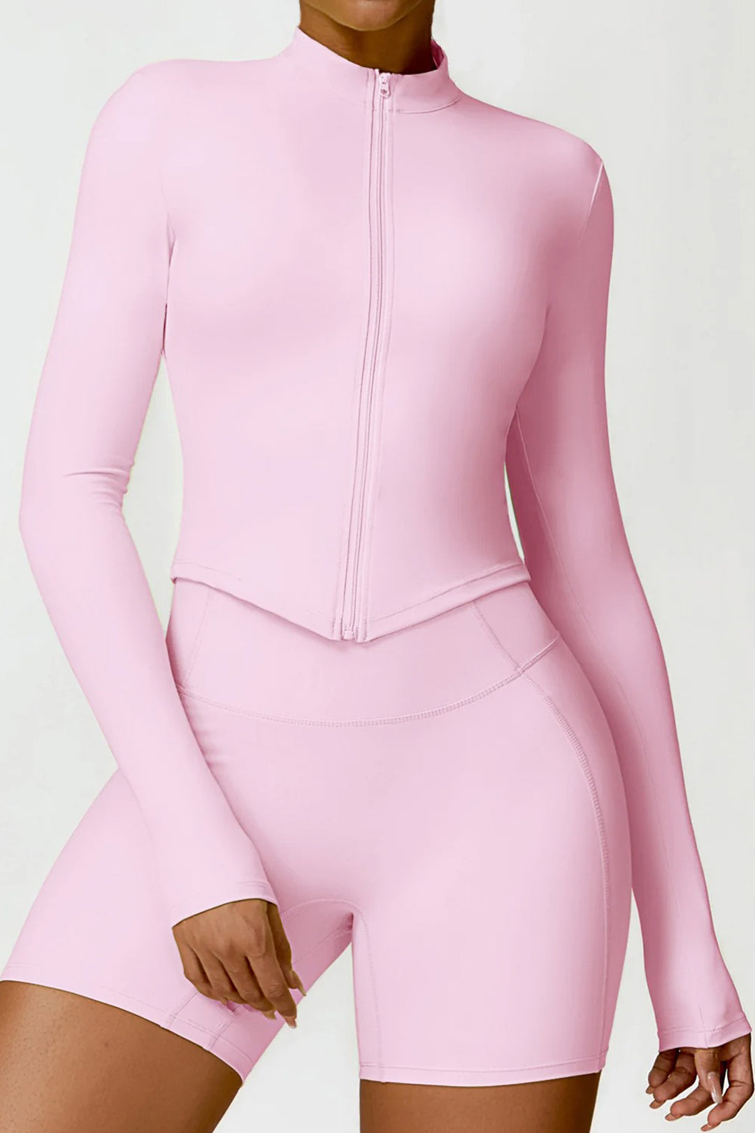 Soft Sculpt Zip Jacket by BASE BODY.