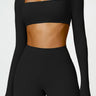 Soft Sculpt Long Sleeve Crop Top by BASE BODY.