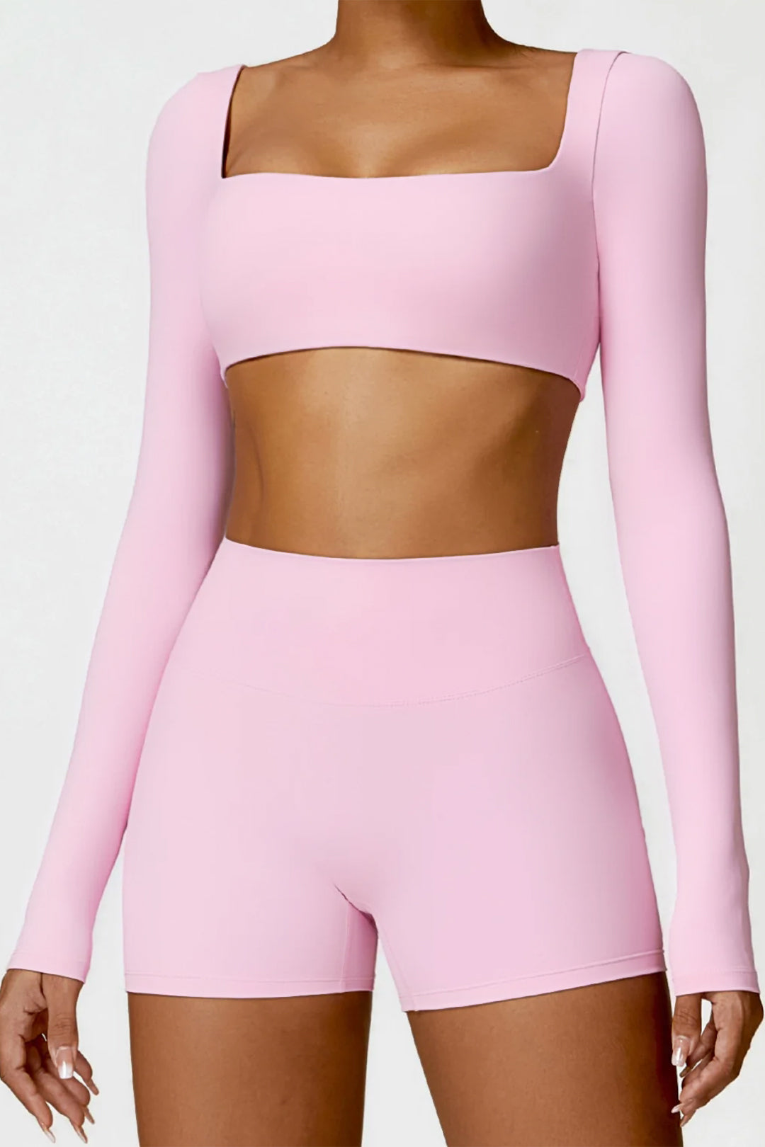 Soft Sculpt Long Sleeve Crop Top by BASE BODY.