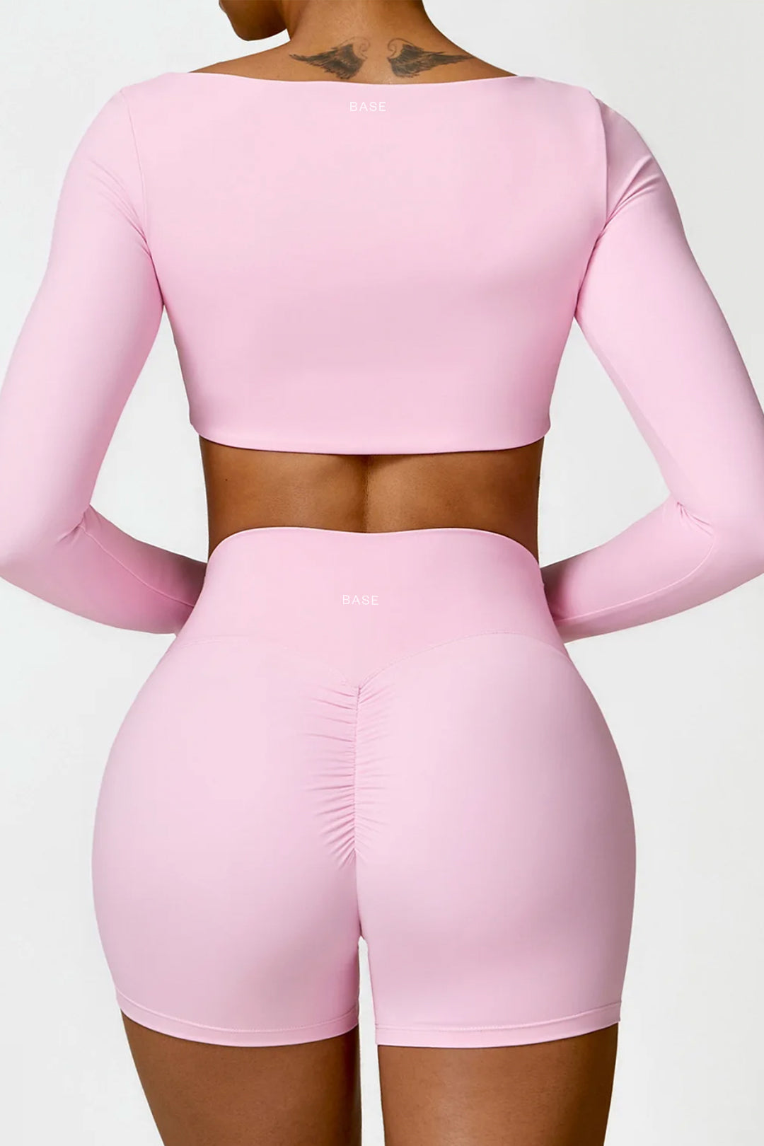 Soft Sculpt Long Sleeve Crop Top by BASE BODY.