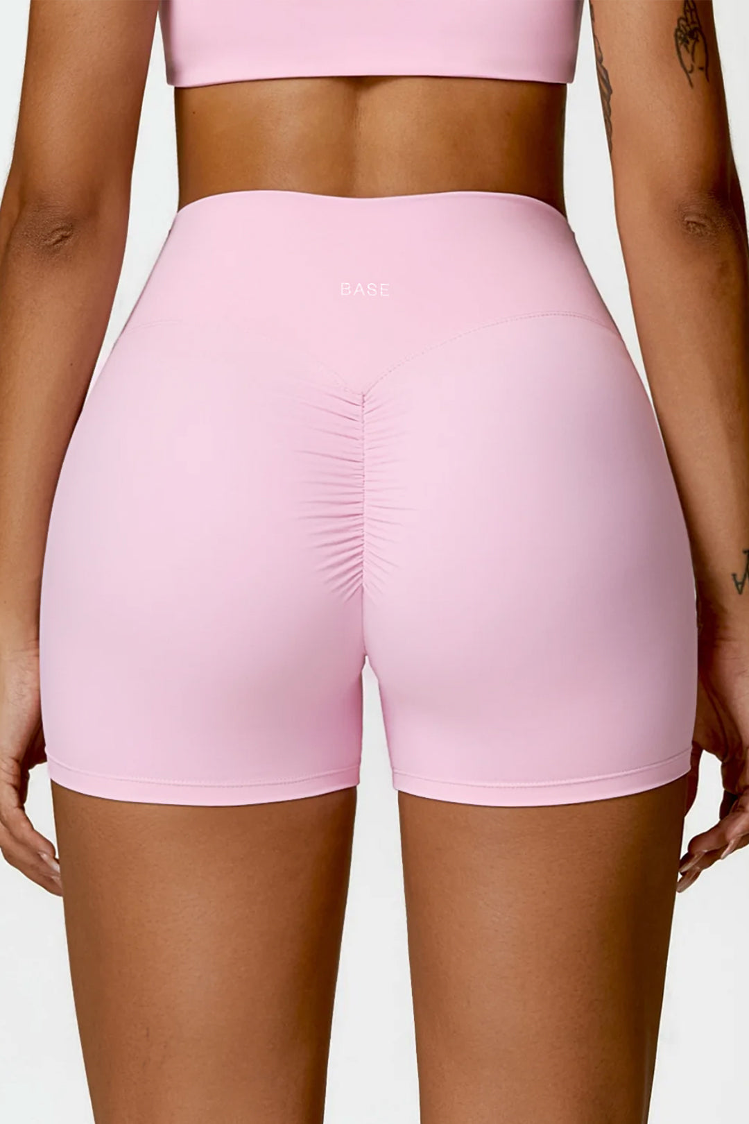Soft Sculpt Scrunch Biker Shorts 4" by BASE BODY.