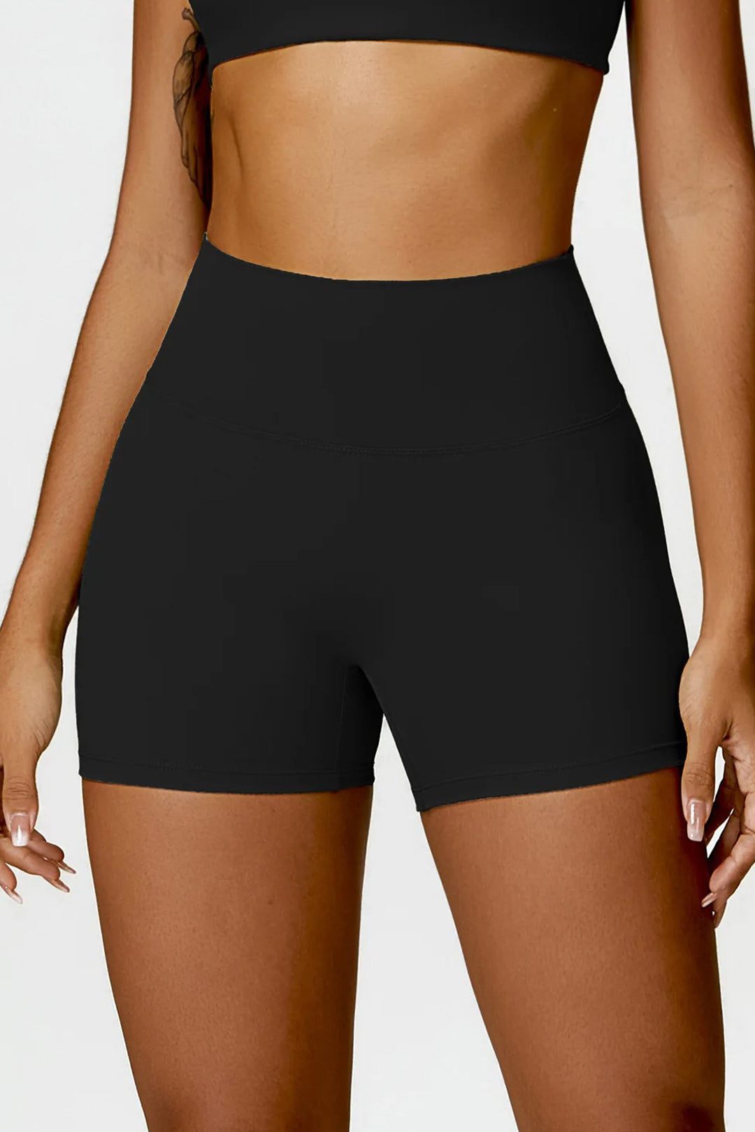 Soft Sculpt Scrunch Biker Shorts 4" by BASE BODY.