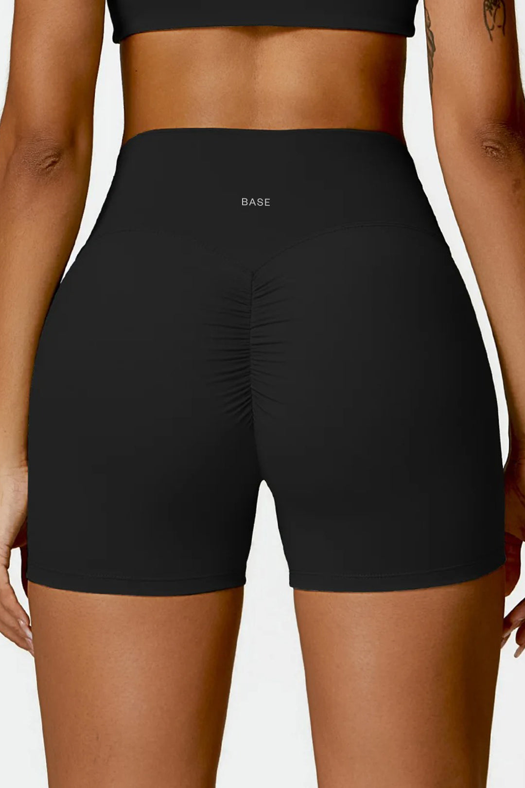 Soft Sculpt Scrunch Biker Shorts 4" by BASE BODY.