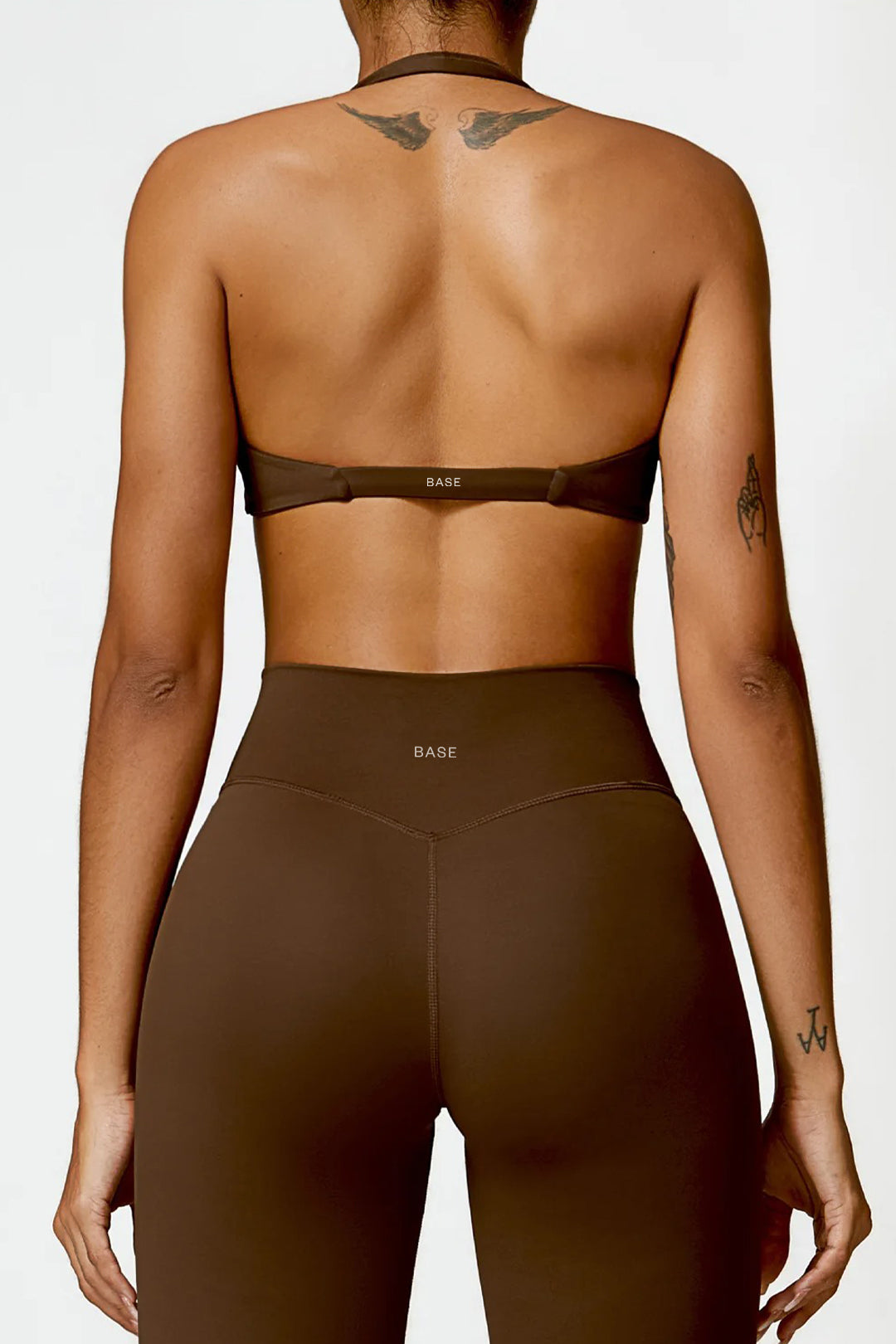 Soft Sculpt Twist Halter Bra by BASE BODY.