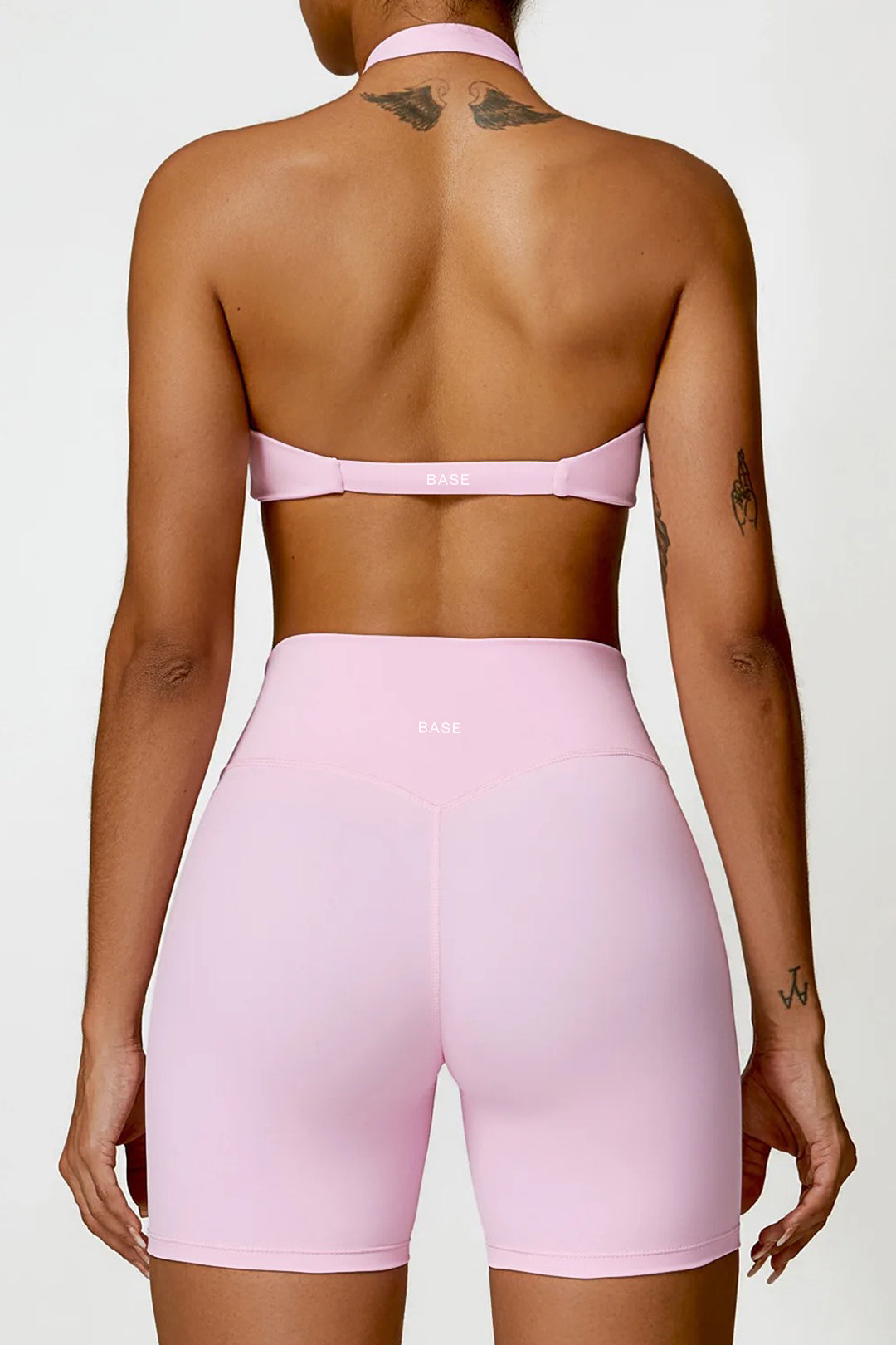 Soft Sculpt Twist Halter Bra by BASE BODY.