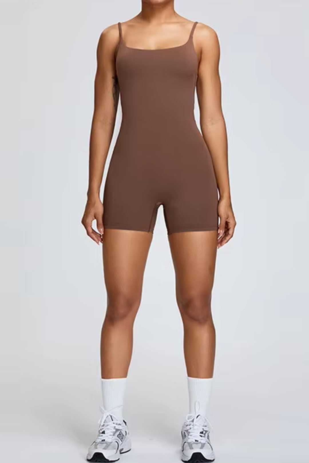 Soft Sculpt Open Scoop Back Romper