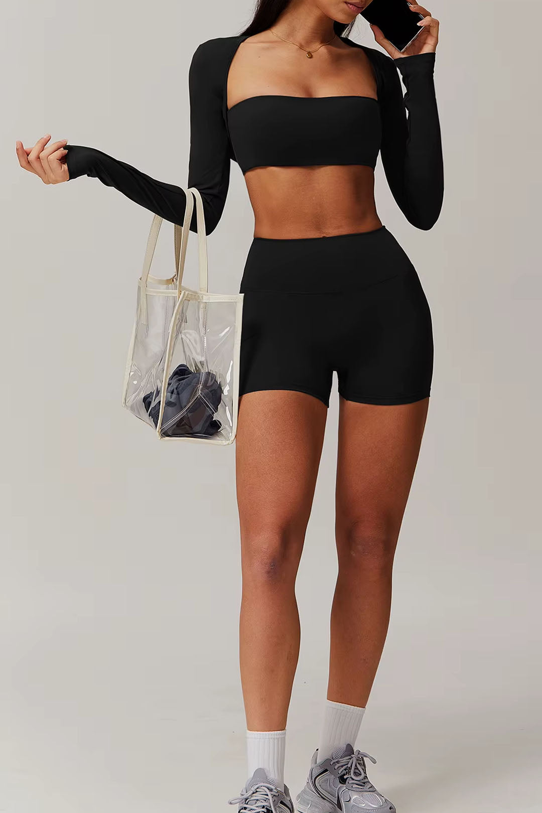 Soft Sculpt Long Sleeve Crop Bolero