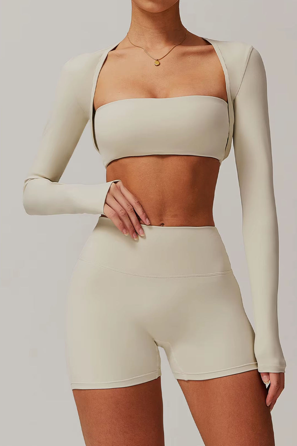 Soft Sculpt Long Sleeve Crop Bolero