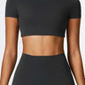 BASE BODY - Soft Sculpt Active Cropped Tee