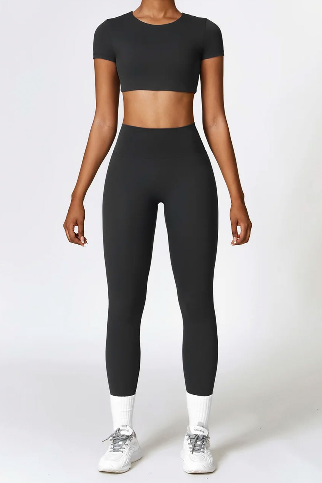 BASE BODY - Soft Sculpt Active Cropped Tee