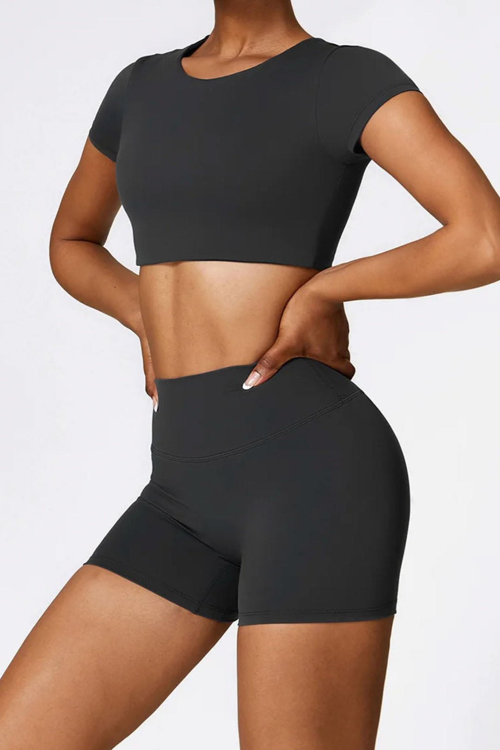 BASE BODY - Soft Sculpt Biker Shorts 4"