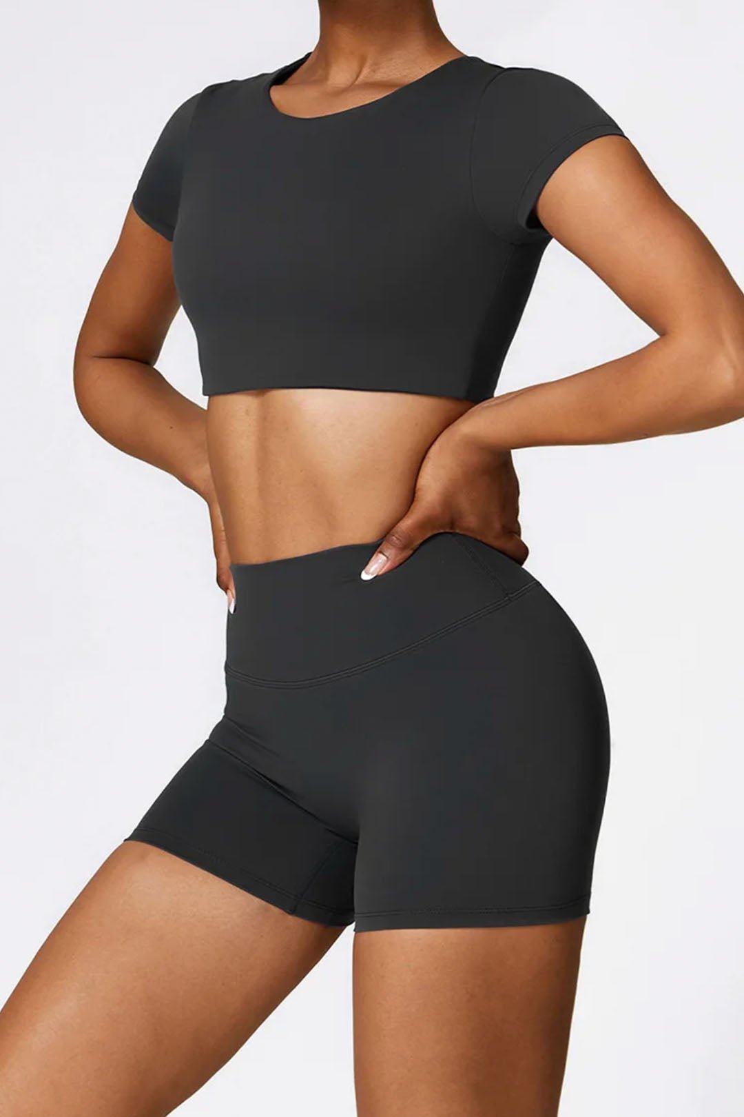 BASE BODY - Soft Sculpt Biker Shorts 4"