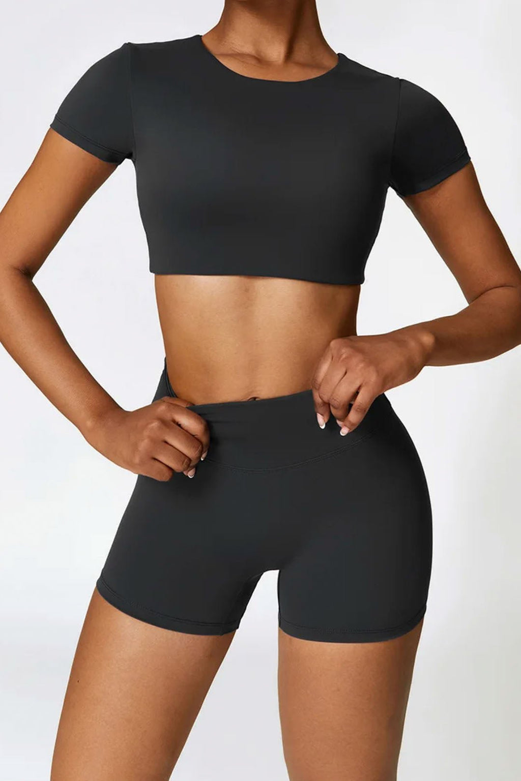 BASE BODY - Soft Sculpt Biker Shorts 4"