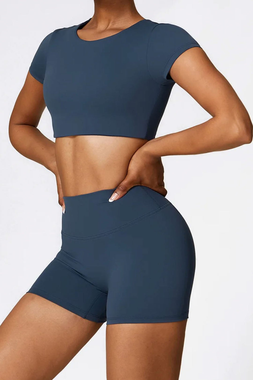 BASE BODY - Soft Sculpt Biker Shorts 4"