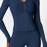 BASE BODY - Soft Sculpt Corset Zip Jacket